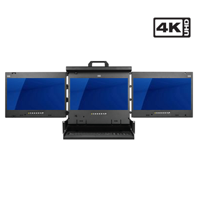 Dual & Triple Display Rack LCD Console 