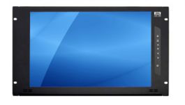 6U high rack mount monitor with 17.3 inch full HD LCD panel