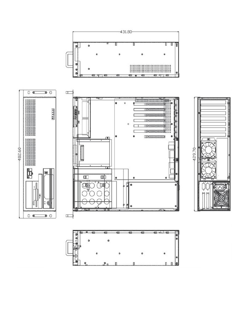 3U Rackmount Computer with 17